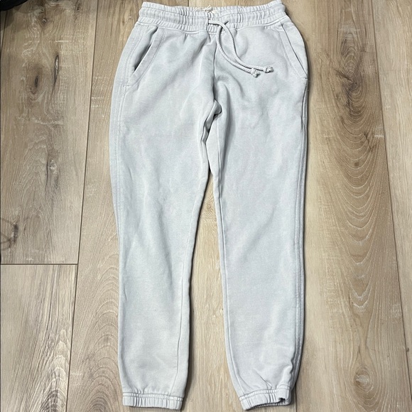SURFSIDE SUPPLY garment dye fleece jogger pants high rise gray size small NEW